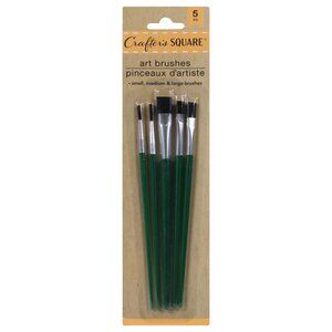 New 15 Packs Crafters Square Art Brushes, 5-ct each